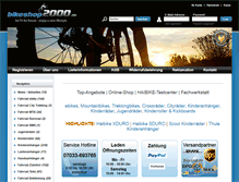 Tablet Screenshot of bikeshop2000.de